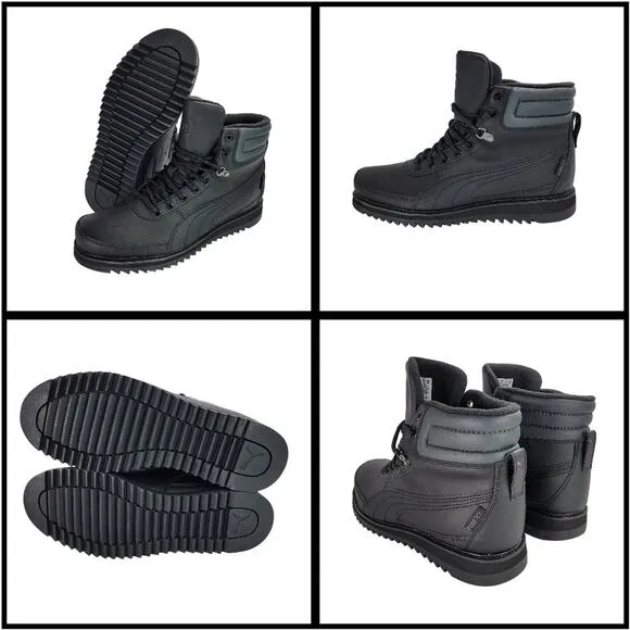 MSRP $135, Puma PureTEX Waterproof Leather Boots, Color Black