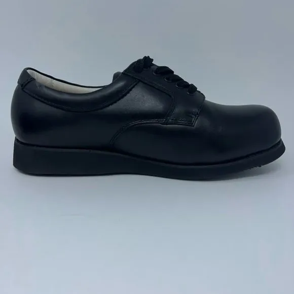 Mt. Emey Mens Dual Depth Dress Shoes Black Leather Lace Up Orthopedic 10 4E