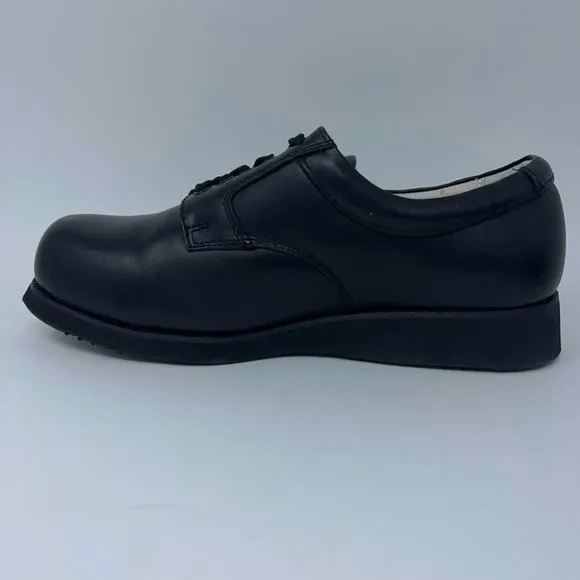 Mt. Emey Mens Dual Depth Dress Shoes Black Leather Lace Up Orthopedic 10 4E