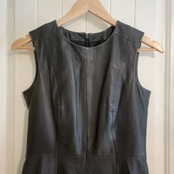 Muubaa Heiden Black Ombre Patent Leather Dress