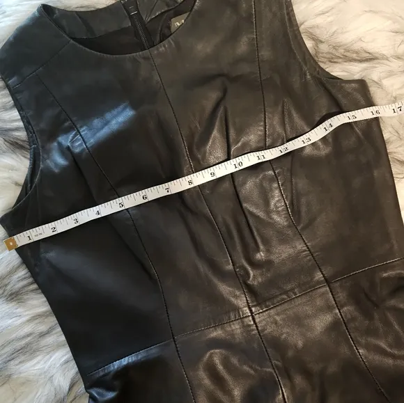 Muubaa Heiden Black Ombre Patent Leather Dress