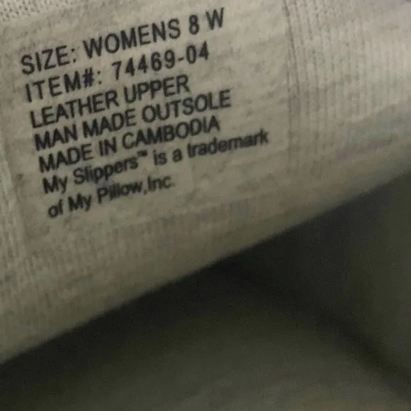 My Pillow My Slippers Womens Moccasin Cream Soft Leather Size 8W