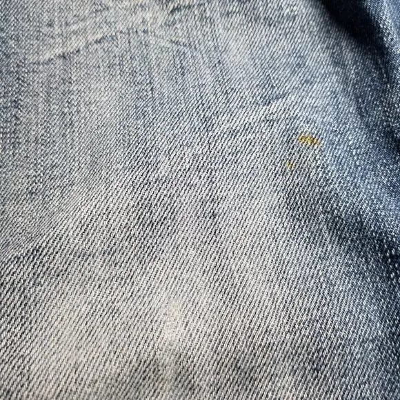 N56 Helix Slim Bootcut Medium Wash Jeans Size 30 Distressed Western Cowboy Y2K