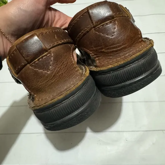 NAOT Brown Leather Fisherman Comfort Sandals Mens Size EU 43 US 10