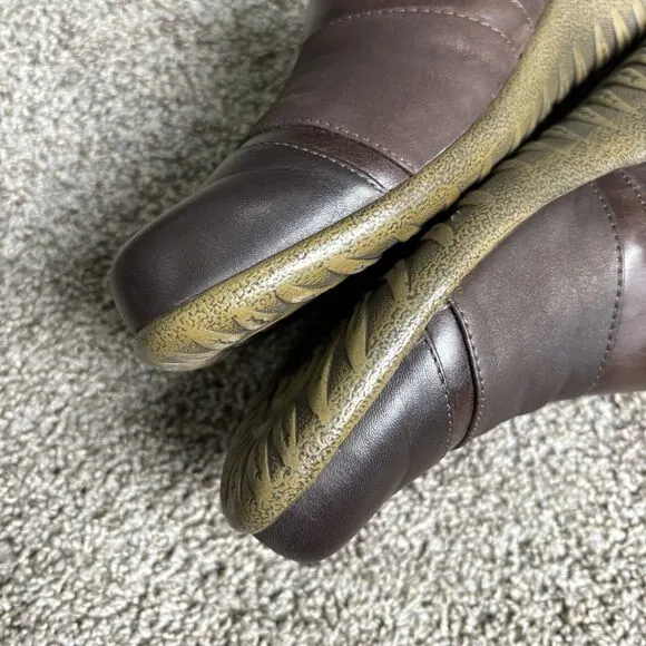 Naot Womens Miro Slip On Comfort Shoes Contrasting Brown Leather EU 40/Size 9