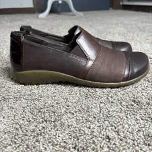 Naot Womens Miro Slip On Comfort Shoes Contrasting Brown Leather EU 40/Size 9
