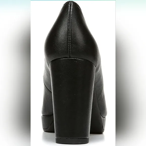 Naturalizer Women's Berlin Chunky High Heel Platform Pump Shoes Black NWT