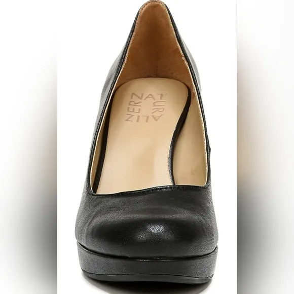 Naturalizer Women's Berlin Chunky High Heel Platform Pump Shoes Black NWT