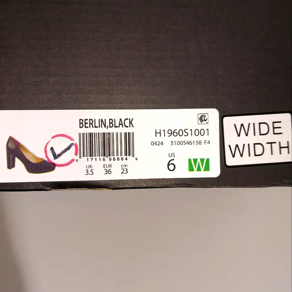 Naturalizer Women's Berlin Chunky High Heel Platform Pump Shoes Black NWT