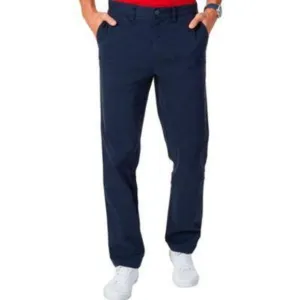Nautica Pants Mens 40x30 Navy Chino Classic-Fit Stretch Flat-Front Deck Pant NWT