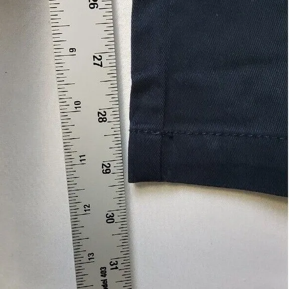 Nautica Pants Mens 40x30 Navy Chino Classic-Fit Stretch Flat-Front Deck Pant NWT