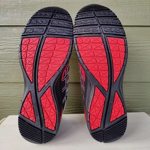 NAUTILUS N2422 COMPOSITE TOE SLIP-RESISTANT ATHLETIC WORK SHOES Red MENs Size 10