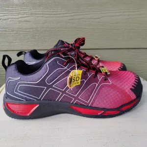 NAUTILUS N2422 COMPOSITE TOE SLIP-RESISTANT ATHLETIC WORK SHOES Red MENs Size 10