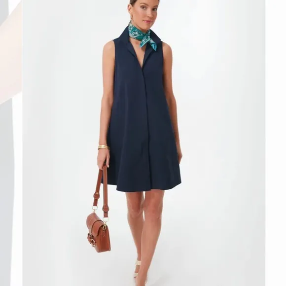 Navy Sleeveless Charlie DressTUCKERNUCK