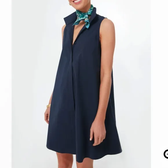 Navy Sleeveless Charlie DressTUCKERNUCK