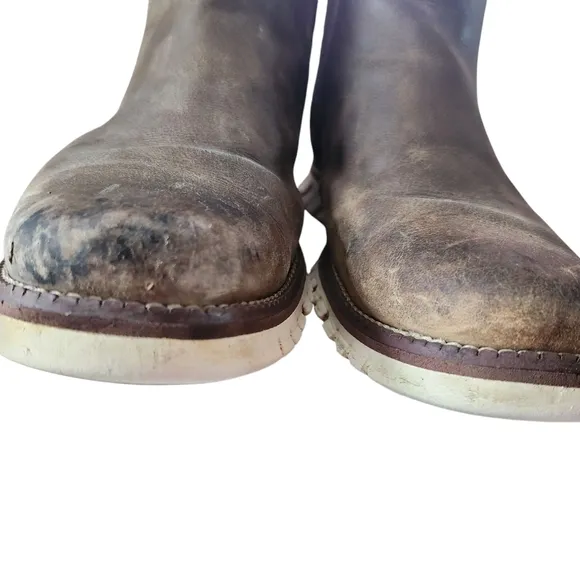 Need Great Work Boots? Men's Cole Haan Zerogrand Brown Leather Boots. Size 8M