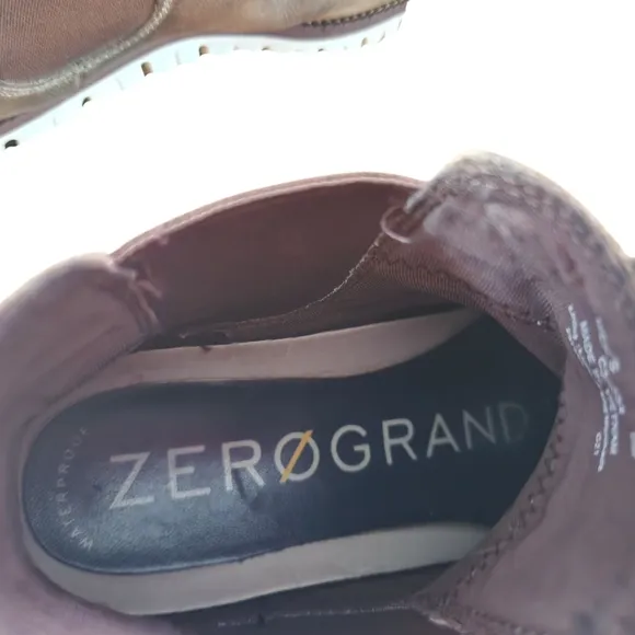 Need Great Work Boots? Men's Cole Haan Zerogrand Brown Leather Boots. Size 8M