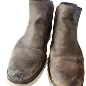 Need Great Work Boots? Men's Cole Haan Zerogrand Brown Leather Boots. Size 8M
