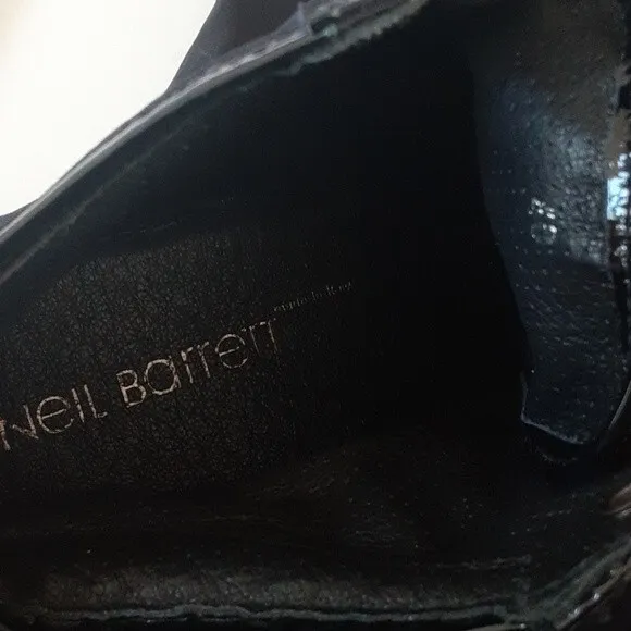 Neil Barrett Sneakers Black Patent Nylon NWOT Women's 8.5 Men's 7