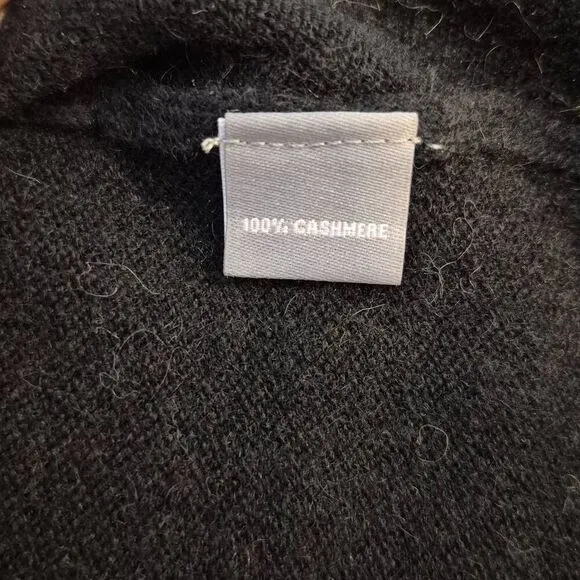 Neiman Marcus 100% Cashmere Midi Sweater Dress Women Size L Gray Ombre