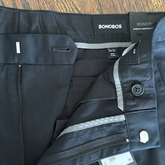 NEW $119 Bonobos Weekday Warrior Dress 34x34 Tuesday slim fit