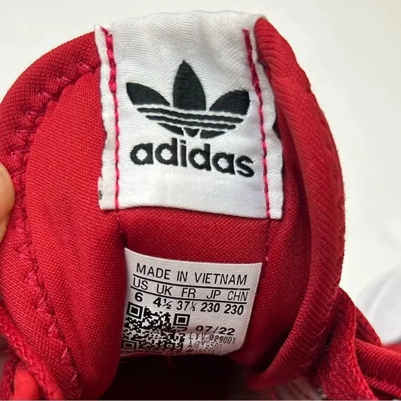 NEW Adidas Thebe Magugu Nizza Platform MidSneaker Women’s Size 6 Red/White