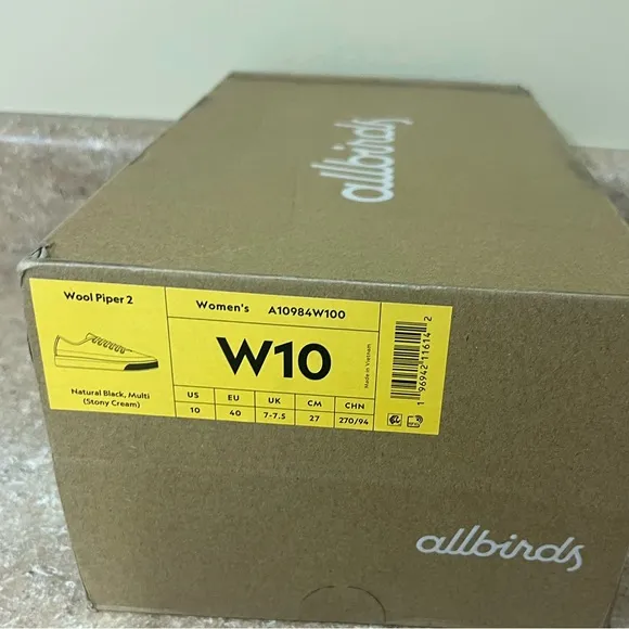 NEW ALLBIRDS Women's Wool Piper Go shoes size: 10