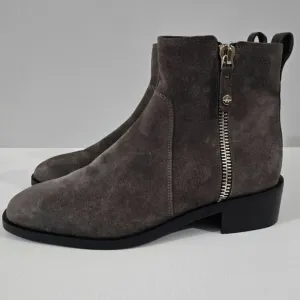 NEW Aquatalia Colbie Ankle Bootie Western Gray Suede Size 9.5