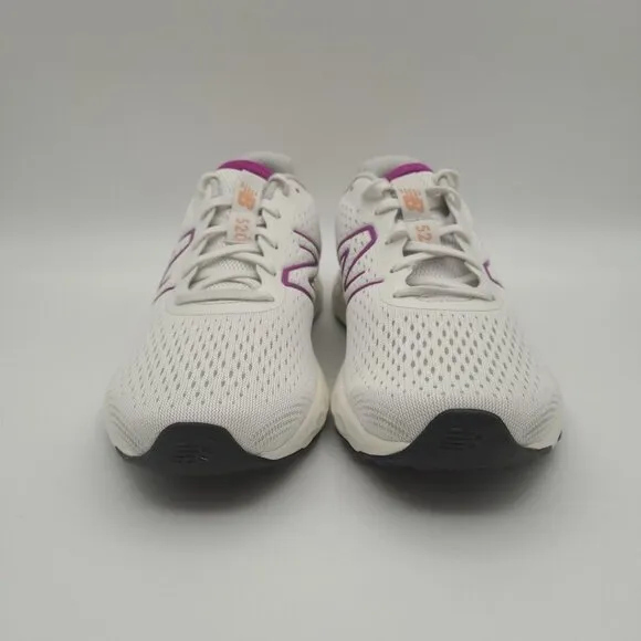 New Balance 520v8 Women's Size 7.5 White Grey Purple Running Shoes W520RG8 New