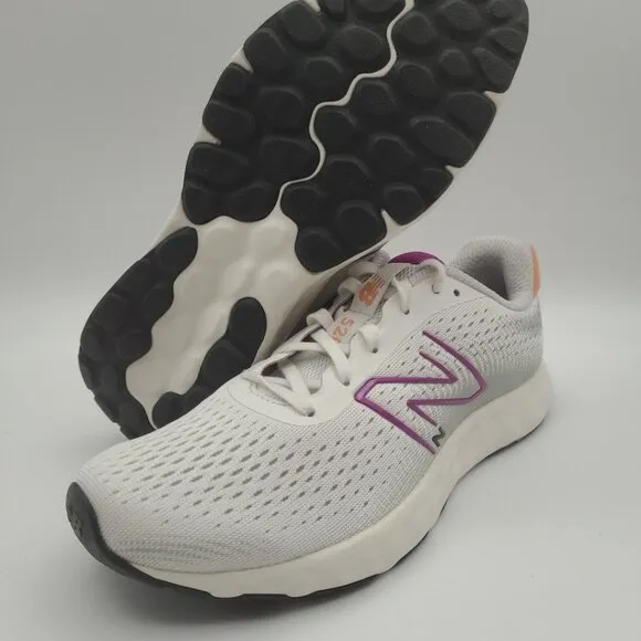 New Balance 520v8 Women's Size 7.5 White Grey Purple Running Shoes W520RG8 New