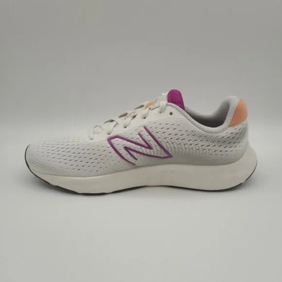 New Balance 520v8 Women's Size 7.5 White Grey Purple Running Shoes W520RG8 New