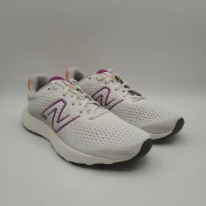 New Balance 520v8 Women's Size 7.5 White Grey Purple Running Shoes W520RG8 New