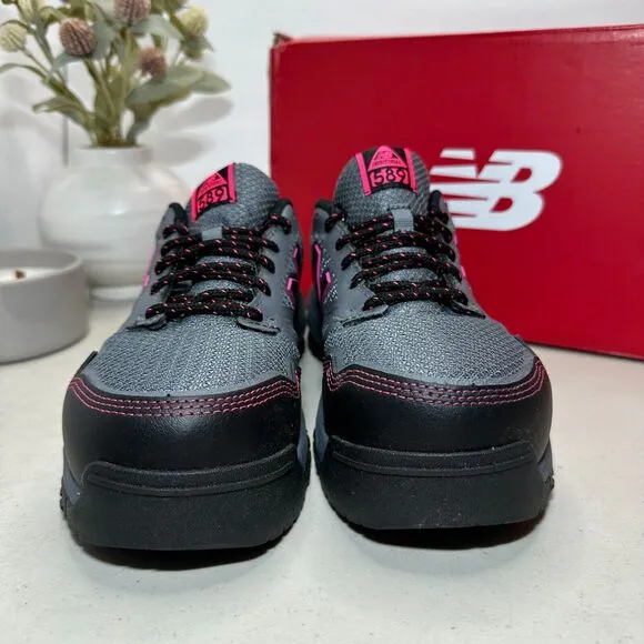 New Balance 589V1 Industrial Slip Resistant Composite Toe Shoe Gray Women 8 NWB