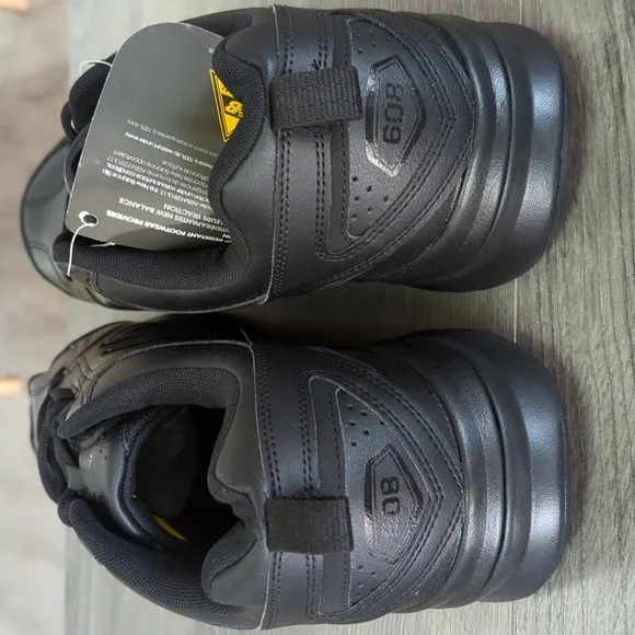New Balance 608 Men's Black Slip Resistant Shoes Size 17