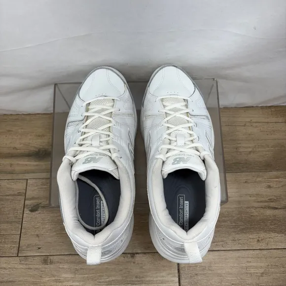 New Balance 608 V5 Cross Trainer Size 11 2E - White Casual Comfort