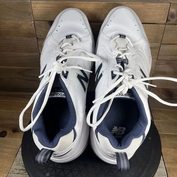 New Balance 624 Mens Sz 11.5 2E White Navy Cross Training Lace Up Shoes MX624WN2