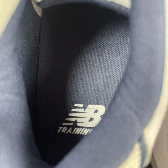 New Balance 624 Mens Sz 11.5 2E White Navy Cross Training Lace Up Shoes MX624WN2
