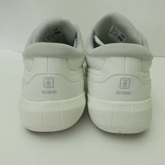 New Balance 696 V5 Tennis Pickleball Shoes Court Athletic White Wide W10D/ M8.5