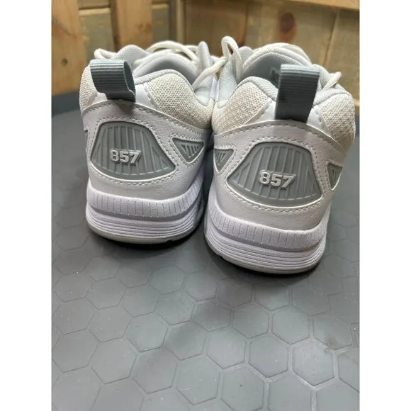 New Balance 857 Womens Training Shoes White Athletic Sneakers Size 10.5