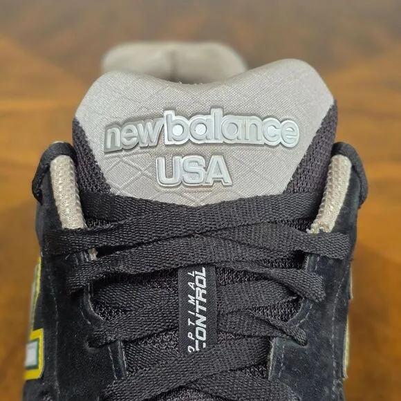 New Balance 990v3 Made In USA Black Green Casual Shoes Suede Encap 10.5  M990CP3