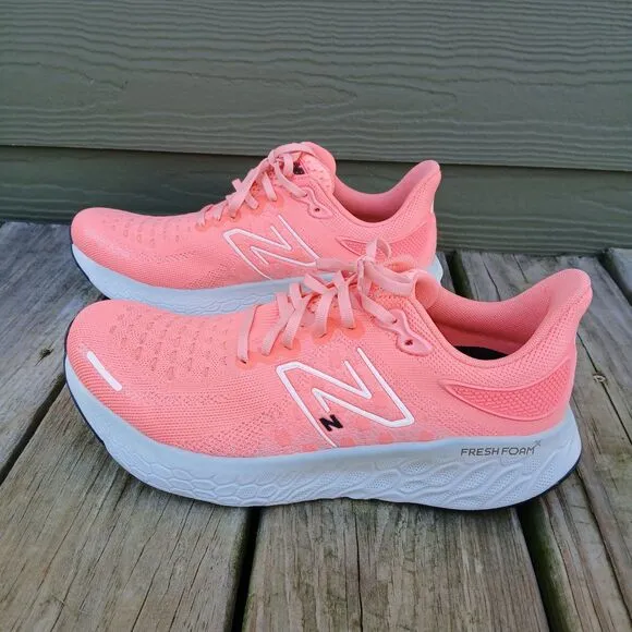 New Balance Fresh Foam X 1080v12 Women’s Running Shoes 10.5 Grapefruit Pink