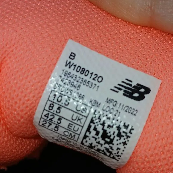 New Balance Fresh Foam X 1080v12 Women’s Running Shoes 10.5 Grapefruit Pink