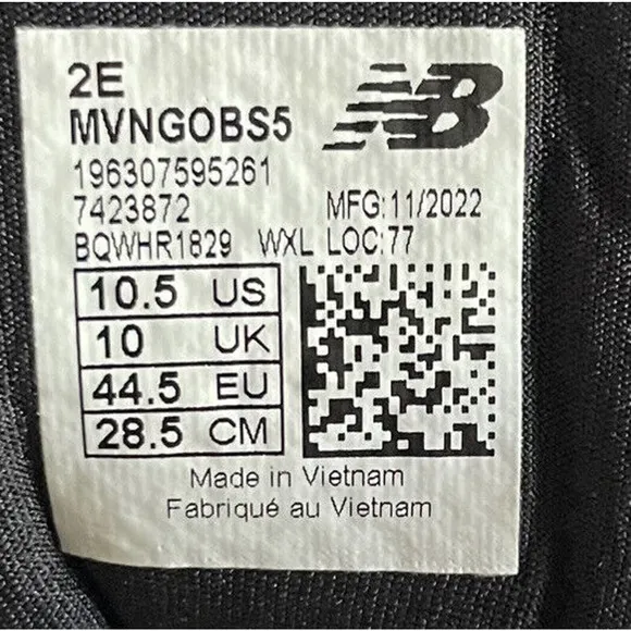 New Balance Fresh Foam X Vongo Running Race Gym Shoes Mens 10.5 Wide Fast Ship