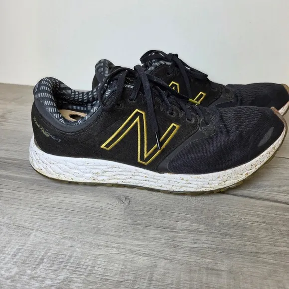 New Balance Fresh Foam Zante 26.2 V3 Running Shoe Mens Size 11.5 Black/Gold 2017