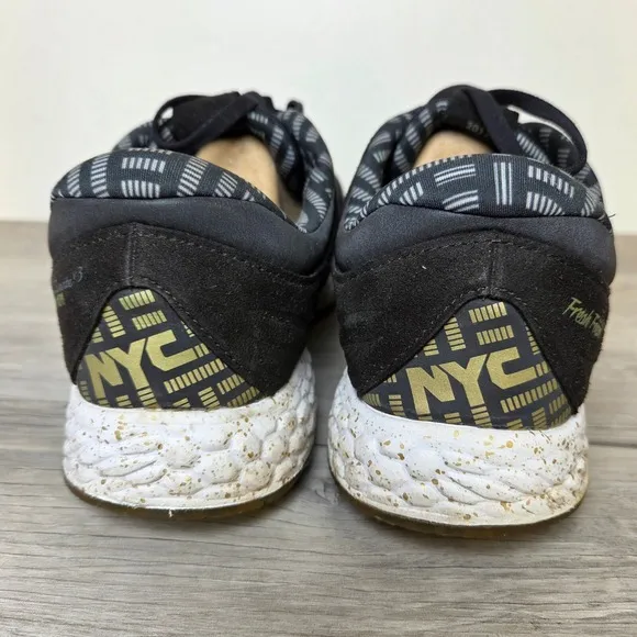 New Balance Fresh Foam Zante 26.2 V3 Running Shoe Mens Size 11.5 Black/Gold 2017
