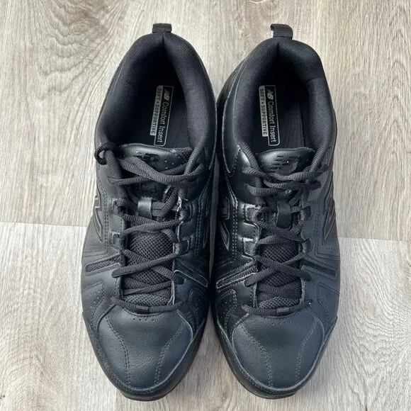 New Balance Mens 10 4E Cross Trainer Athletic Shoes Black No Slip MX608AB5 EUC