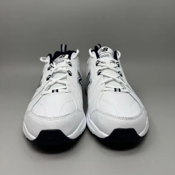 NEW BALANCE MX608WN5 Mens Cross Trainer Shoes White/Navy Shoes 10 4E