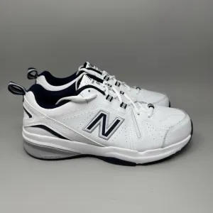 NEW BALANCE MX608WN5 Mens Cross Trainer Shoes White/Navy Shoes 10 4E