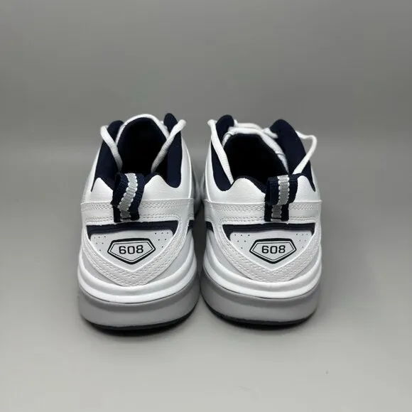 NEW BALANCE MX608WN5 Mens Cross Trainer Shoes White/Navy Shoes 10 4E