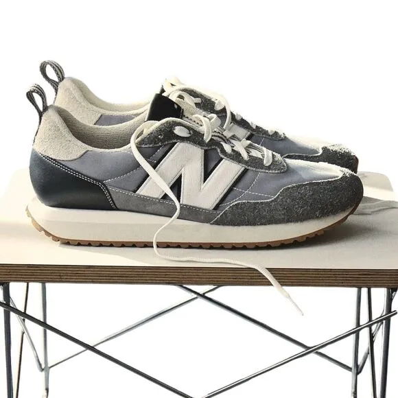 New Balance Sneakers 237 Mens 7.5 Todd Snyder Grey City Gym Trainer Suede
